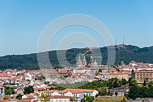 Panoramic view of Santiago de Compostela in Galiza photo