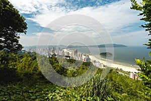 Panoramic view from Santos, Brazil