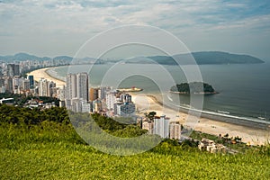 Panoramic view from Santos, Brazil