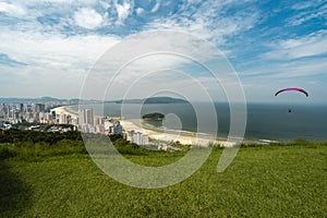 Panoramic view from Santos, Brazil