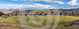 Panoramic view of Saqsaywaman or Sacsayhuaman Inca Ruins - Cusco, Peru photo