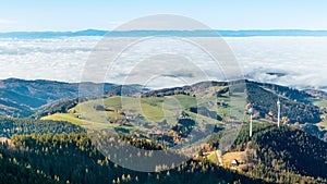 Panoramic view from Schauinsland mountain