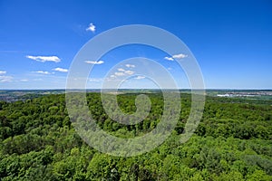 Panoramic view of the schÃ¶nbuch nature park