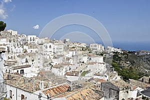 The old town of Monte Sant`Angelo in the province of Foggia. photo
