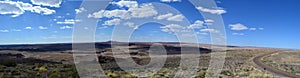 Panoramic view of Sedona meteor crater in Arizona.