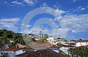 Panoramic view of Serro, historical city in Minas Gerais, Brazil photo