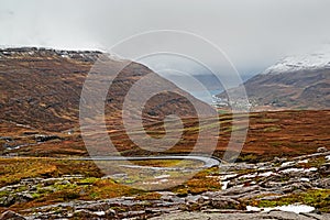 Panoramic view of Seydisfjordur, Iceland