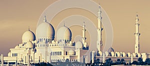 Panoramic view of Sheikh Zayed Mosque