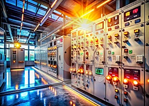 Comprehensive Overview of LowVoltage Switchgear System at a Power Plant Detailed View of Electrical Panels Equipment