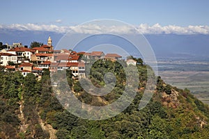 Panoramic view of Sighnaghi. Kakheti. Georgia photo