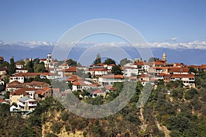 Panoramic view of Sighnaghi. Kakheti. Georgia