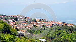 panoramic view of Signagi or Sighnaghi is a town in Georgia photo