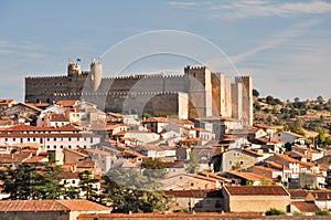 Panoramic view of Siguenza in Guadalajara (Spain)