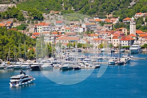 Panoramic view of Skradin, Dalmatia, Croatia