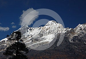 A Panoramic View Of Snow-capped Mountains