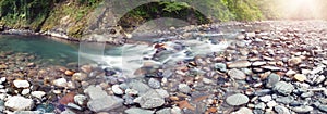 Panoramic view of Sochi river