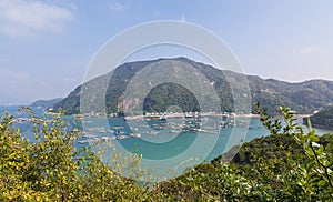Panoramic view of Sok Kwu Wan Lamma Island