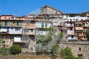 Panoramic view of Soriano nel Cimino. Lazio. Italy. photo