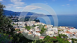 Panoramic view of Sorrento, the Amalfi Coast, Italy