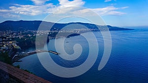 Panoramic view of Sorrento, the Amalfi Coast, Italy