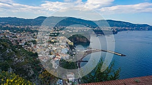 Panoramic view of Sorrento, the Amalfi Coast, Italy