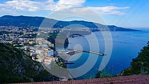 Panoramic view of Sorrento, the Amalfi Coast, Italy