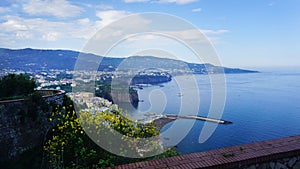 Panoramic view of Sorrento, the Amalfi Coast, Italy