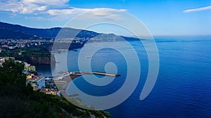 Panoramic view of Sorrento, the Amalfi Coast, Italy