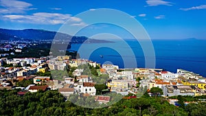 Panoramic view of Sorrento, the Amalfi Coast, Italy