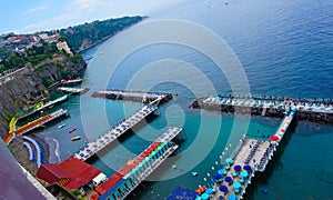 Panoramic view of Sorrento, the Amalfi Coast, Italy