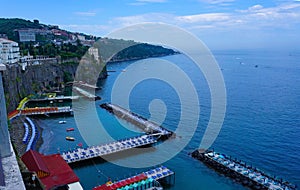 Panoramic view of Sorrento, the Amalfi Coast, Italy