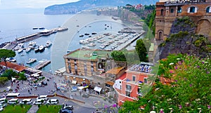 Panoramic view of Sorrento, the Amalfi Coast, Italy