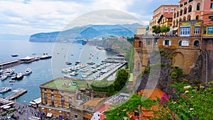 Panoramic view of Sorrento, the Amalfi Coast, Italy