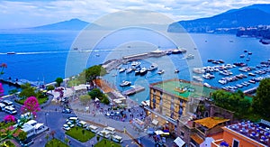 Panoramic view of Sorrento, the Amalfi Coast, Italy