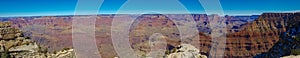 Panoramic view of the south rim of the Grand Canyon