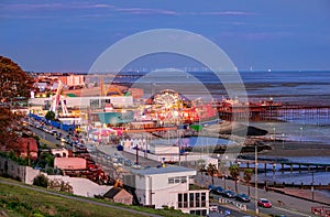 Panoramic view of Southend adventures park