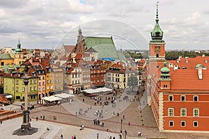 View of Castle square. Warsaw. Poland