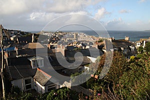 A panoramic view of St Ives in Cornwall