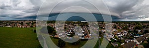 Panoramic view of Swindon town on a gloomy day, Wilshire, UK photo