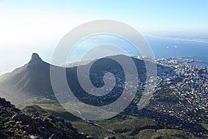 Panoramic View from Table Mountain Cape Town South Africa