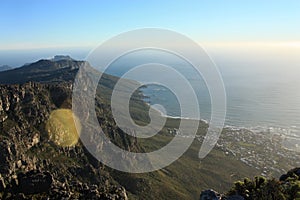 Panoramic View from Table Mountain Cape Town South Africa