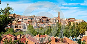 Panoramic view of Tarazona, in the province of Zaragoza, Spain