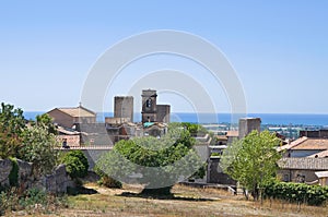 Panoramic view of Tarquinia. Lazio. Italy. photo