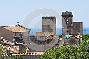 Panoramic view of Tarquinia. Lazio. Italy.