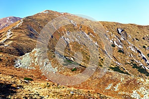 Panoramic view of Tatra Mountains in Lesser Poland - Western Tat