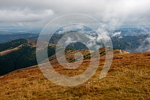 Panoramic view of Tatra mountains in slovakia