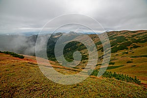 Panoramic view of Tatra mountains in slovakia