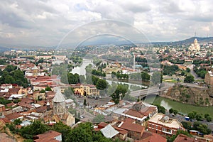 Panoramic view of Tbilisi photo