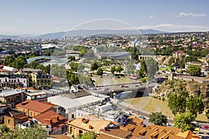 Panoramic view Of Tbilisi, Georgia