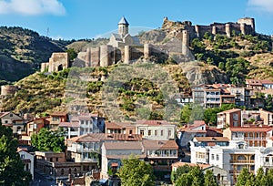 Panoramic view of Tbilisi in Georgia, Europe photo